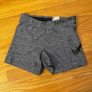 Purple heather Nike pro spandex shorts